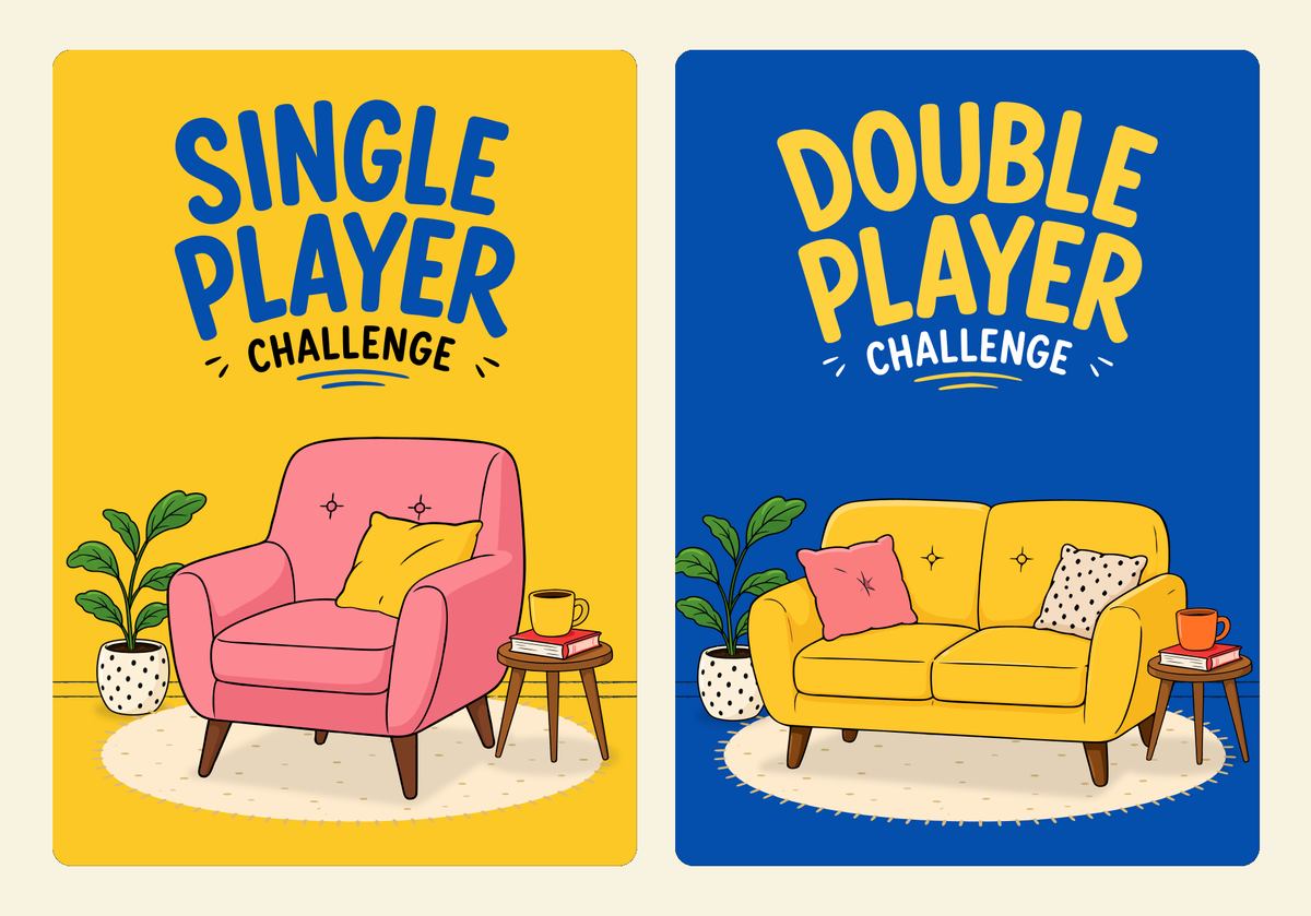 Melodrama's single-player and double-player challenge cards